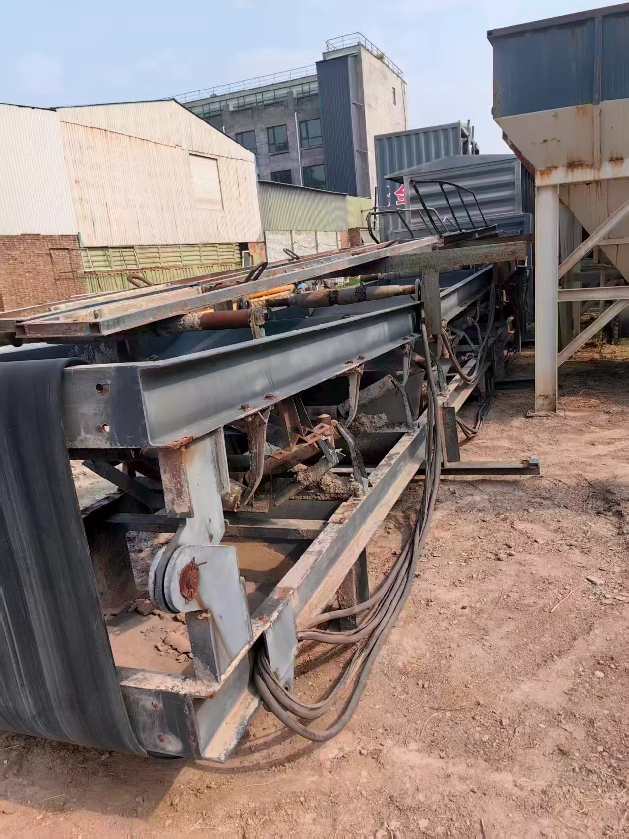 Actual conveyor of used 2020 XCMG 800 stabilized soil mixing plant